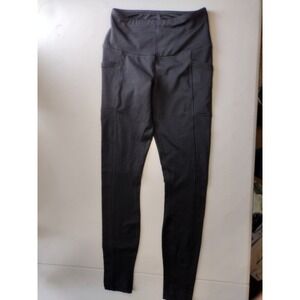90 Degree By Reflex High Waist Lined Pocket Leggings Black XS Athleisure Workout